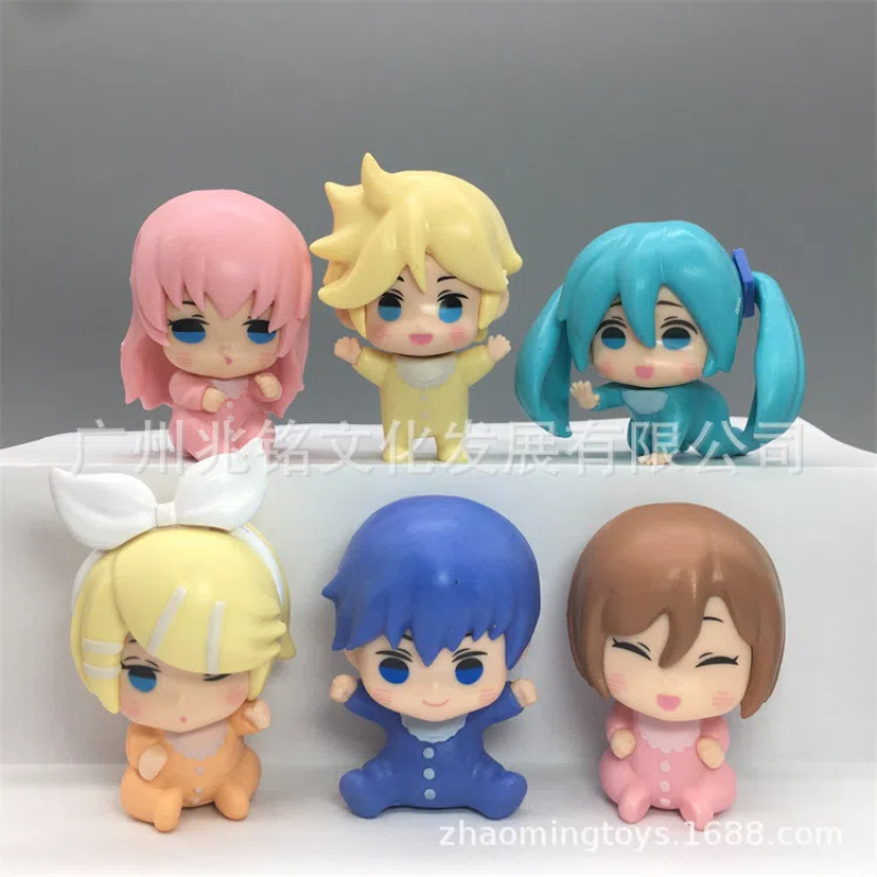 6pcs/set Anime Hatsune Miku q- - огляд і ціна Baby Q Products