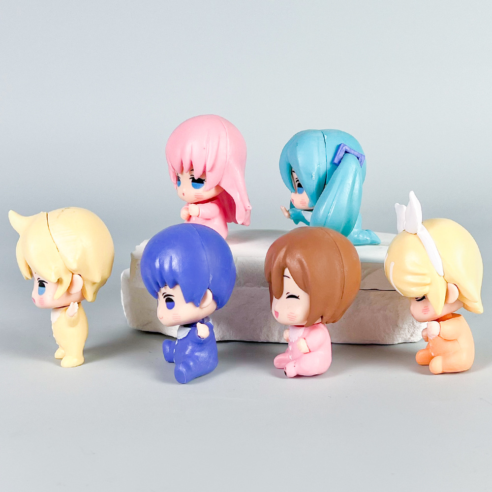 6pcs/set Anime Hatsune Miku q- - огляд і ціна Baby Q Products