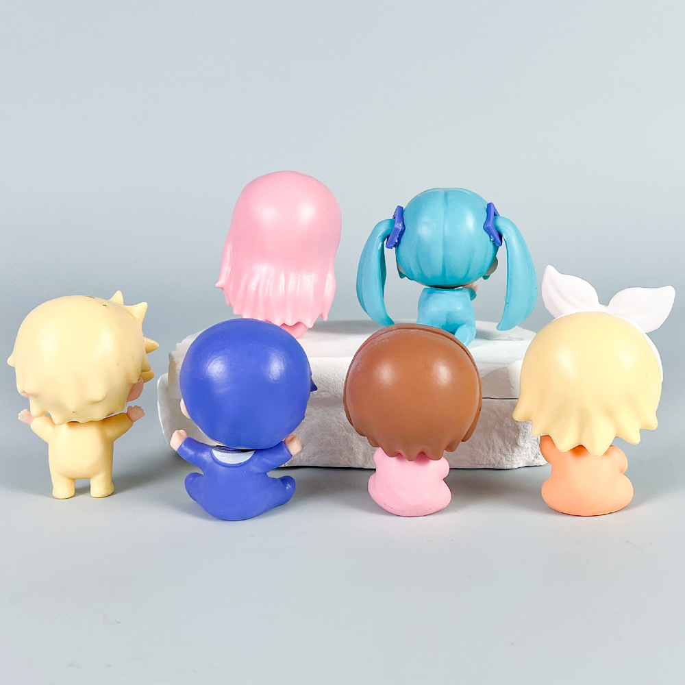 6pcs/set Anime Hatsune Miku q- - огляд і ціна Baby Q Products